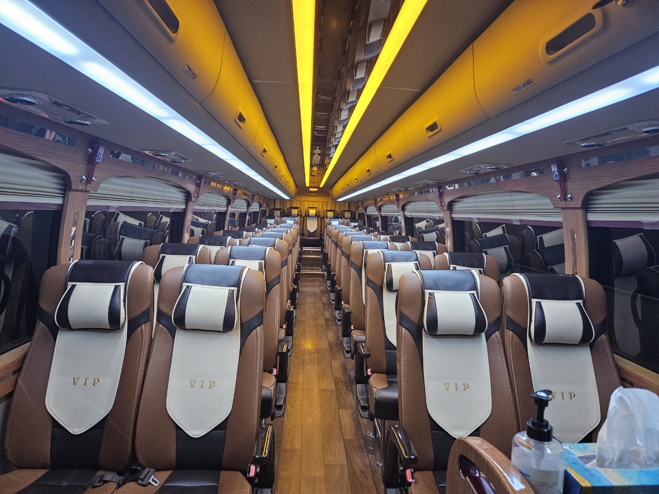 45-seater coach bus interior